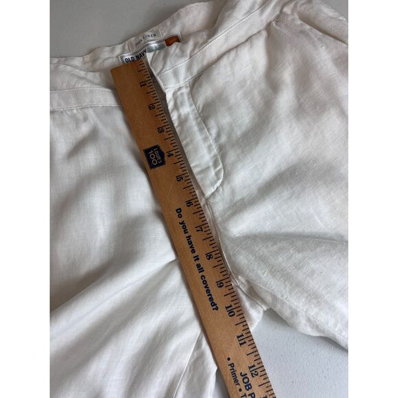 Old Navy Women's 100% Linen Capri Pants Just Below Waist Lined Size 4 - Picture 9 of 11